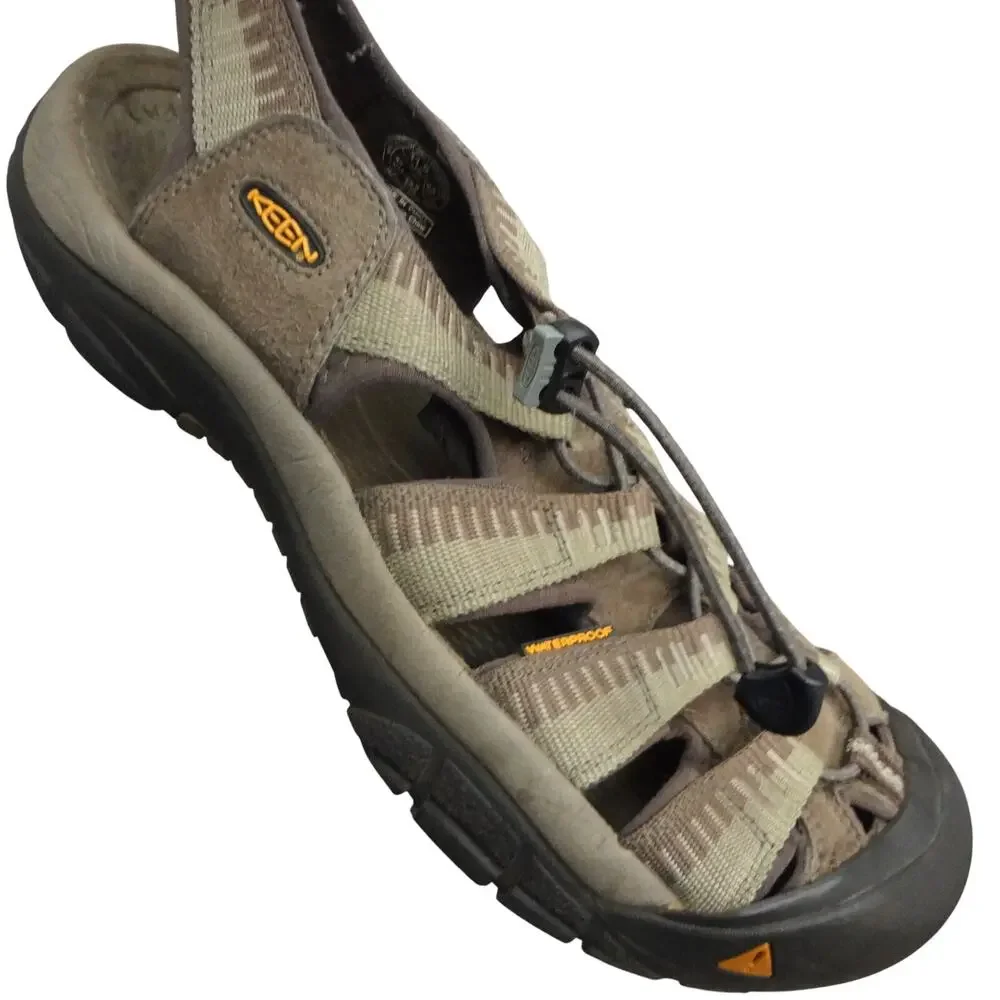 Keen Men 11.5 Newport H2 Sandal Shoe Brown Hiking Waterproof Closed Toe Outdoor